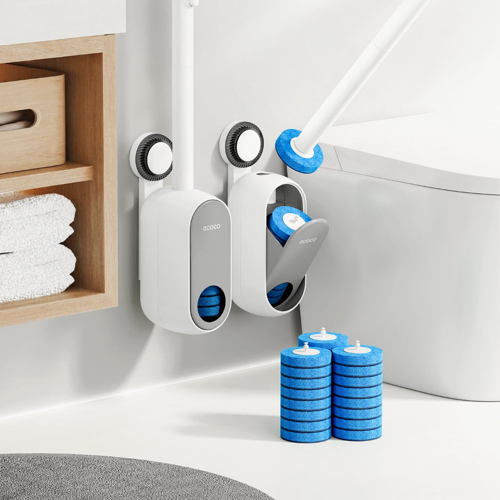 Suction Cup Visible Disposable Toilet Brush