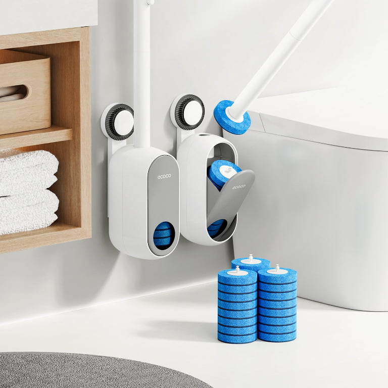 Suction Cup Visible Disposable Toilet Brush
